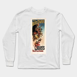 AUX BUTTES CHAUMONT JOUETS Children Toys Store Advertisement by Jules Cheret Long Sleeve T-Shirt